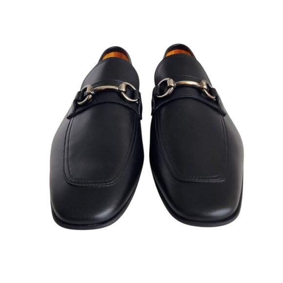 Magnanni Leather Bit Loafers in Black Men's Size 10.5 - Picture 6 of 9
